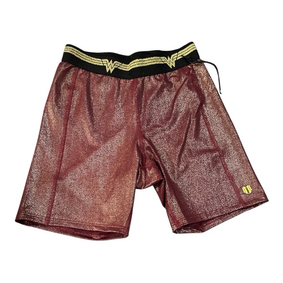 EleVen by Venus Williams Wonder Woman Biker Shorts XS Glitter Red - Picture 6 of 8